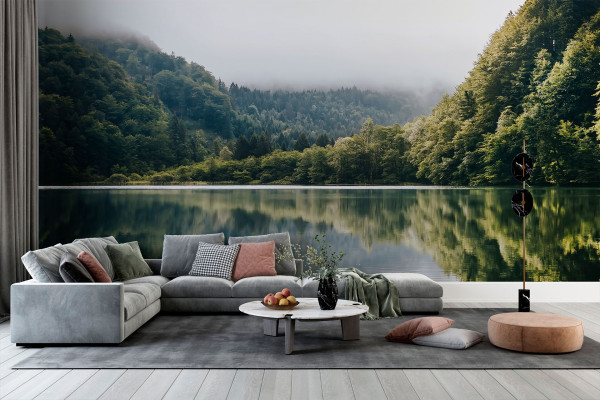 Фотошпалери Смарагдове віддзеркалення