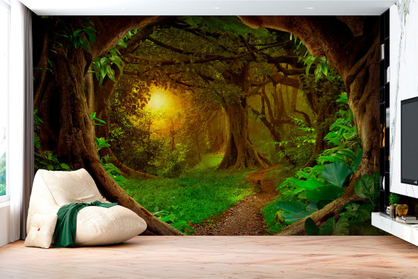 Фотошпалери Портал смарагдового лісу