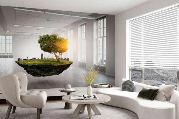 Фотошпалери Маленька модель екобудинку