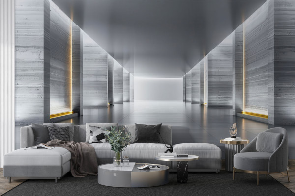 Фотошпалери 3D Тунель з підсвічуванням