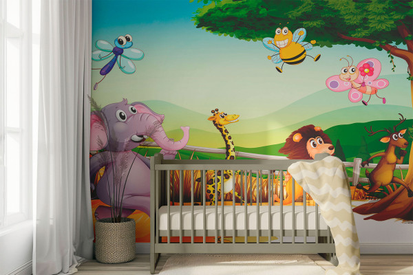 Фотошпалери дитячі Мультяшні тварини