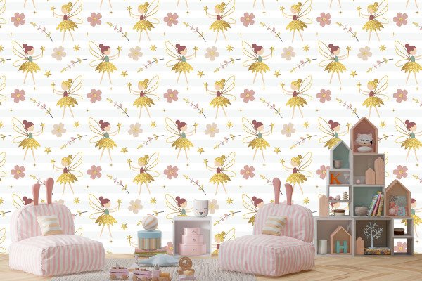 Фотошпалери Танець прекрасних фей з квітами