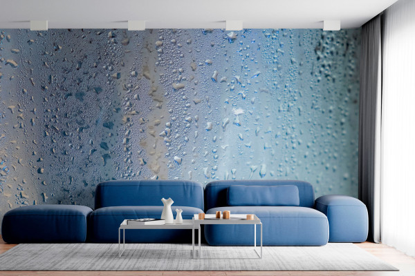 Фотошпалери Краплі конденсату на склі