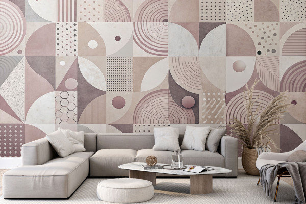 Фотошпалери Насичений геометричний дизайн