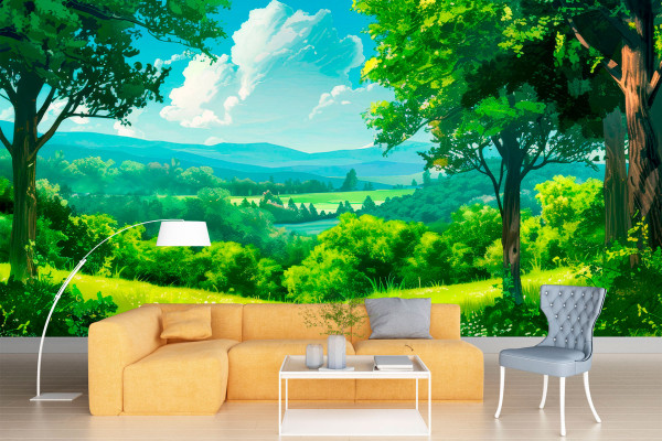 Фотошпалери Красивий літній пейзаж