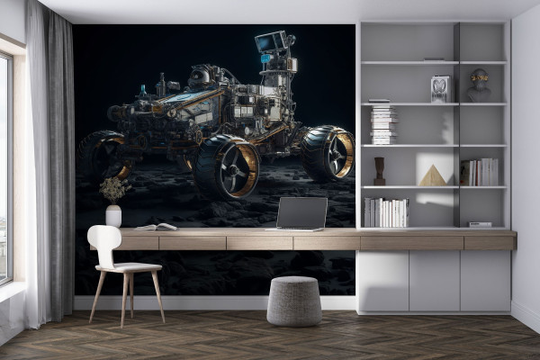 Фотошпалери Футуристична машина вночі