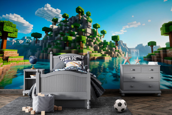 Фотошпалери Піксельні острови