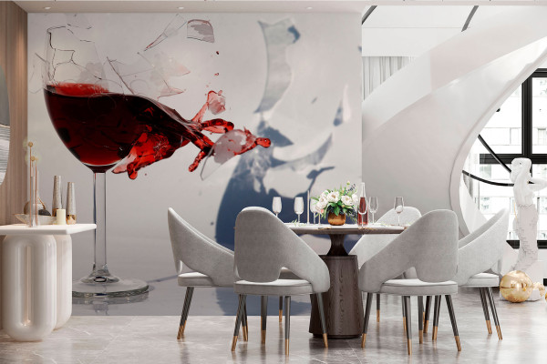 Фотошпалери Тремтіння винного келиха