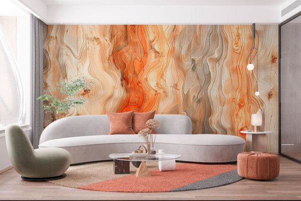 Фотошпалери Яскрава структура деревини